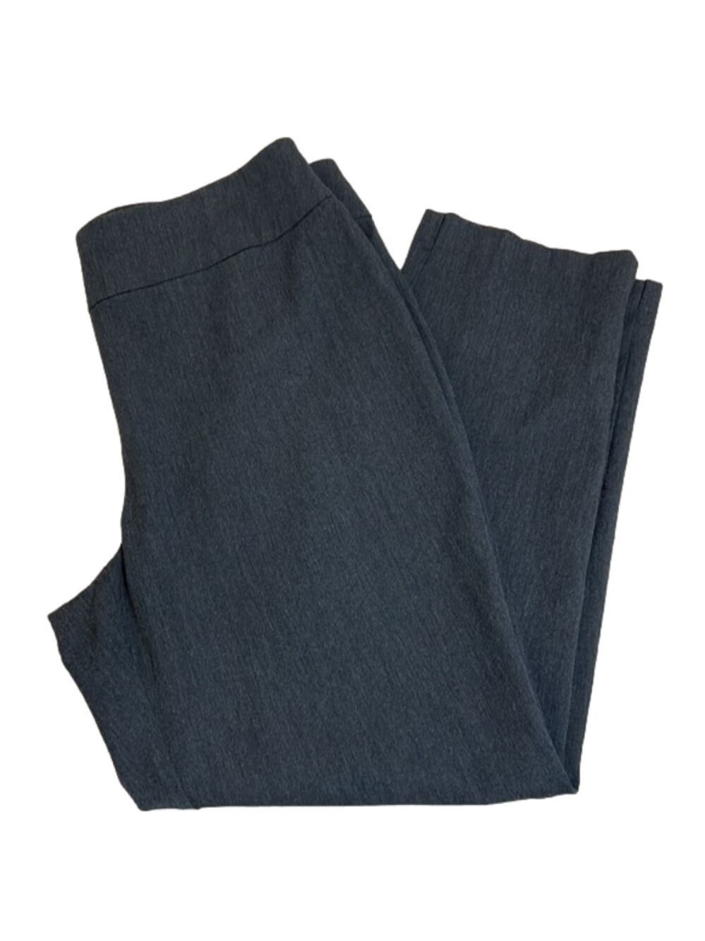 Chico’s Fabulously Slimming Basic Pull on Ankle Length Charcoal Pant - Sz 2 (L)